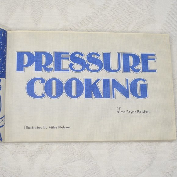 70’s Pressure Cooking Alma P Ralston Vegetarian Kitchen Vintage Cook Book Art - Picture 3 of 13